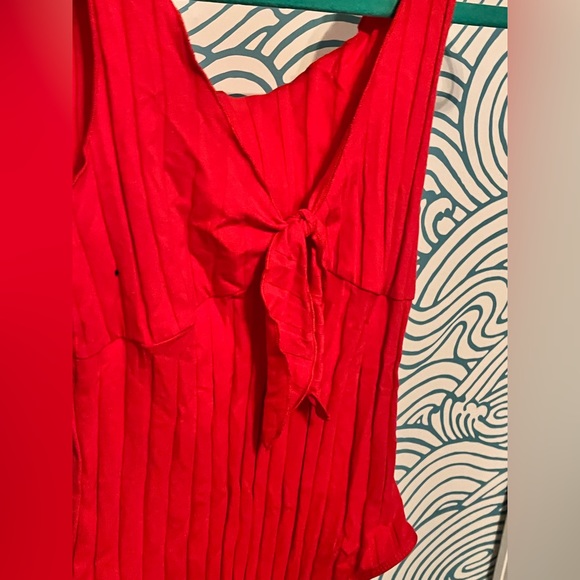 Small Red Ribbed Body Suit - Picture 3 of 6